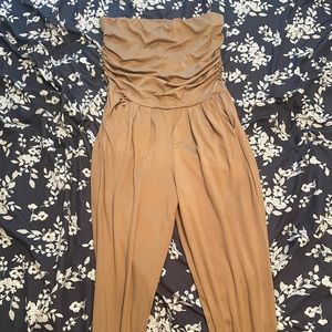 Tan Sleeveless Romper